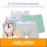 Puma boxershorts Blue Grey Green 4-pack