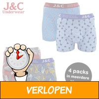 4-pack J&C boxershorts