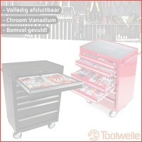 Toolwelle gereedschapwagen gevuld XXXL