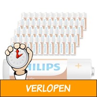 48 x Philips LongLife batterijen