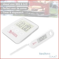 Technoline vleesthermometer met kookwekk..