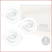 3-pack draaibare LED inbouwspots