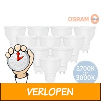 10x Osram GU10 Dimbare LED lampen