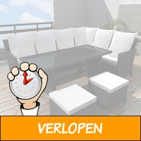 8-delige polyrattan tuinset