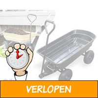 Handige 75L homra tuinwagen met kiepsysteem