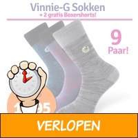 9 paar Vinnie-G sokken