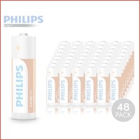 48-pack Philips Longlife batterijen