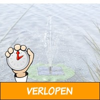 Solar vijverpomp waterlelie fontein op zonne-energie