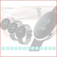 Sinji health-smartwatch met bloeddrukmet..