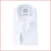 Profuomo Shirt wit+Blauw