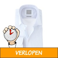 Profuomo Shirt wit+Blauw