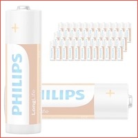 48 x Philips Longlife batterijen