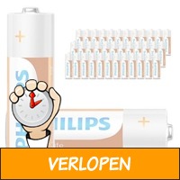 48 x Philips Longlife batterijen