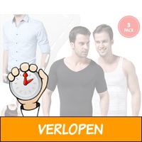 3-pack figuurcorrigerende herenshirts