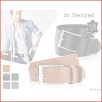 Blended leren riem voor hem of haar