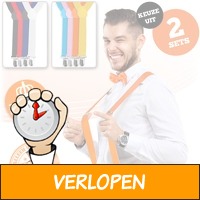 Set van 4 hippe bretels