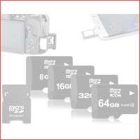 Micro SD kaarten met adapter