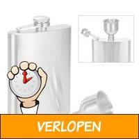 Heupfles 200 ml met trechter