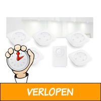 5-delige Draadloze LED-Spots