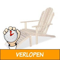 vidaXL Teak Adirondack stoel