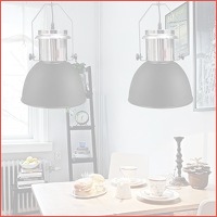 Set metalen hanglampen