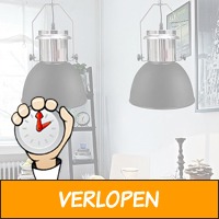 Set metalen hanglampen