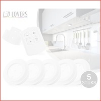 5 draadloze LED-spots