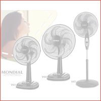 Mondial ventilator met 6 bladen