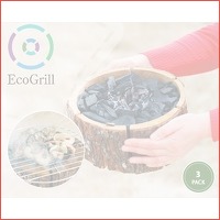 3-pack EcoGrill barbecue