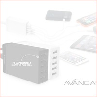 Avanca 5-poorts USB laadstation