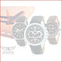 Aviator horloges in 5 modellen