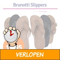 Leren Brunotti heren slippers