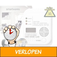 Smartwares koolmonoxidemelder met digitaal display