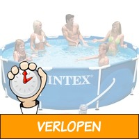 Intex Metal frame zwembad met filterpomp