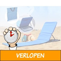 Vouwbare strandmat met rugleuning