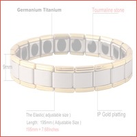 Titanium of RVS stenen magneetarmbanden