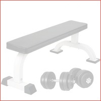 Vlakke fitnessbank incl. dumbellset