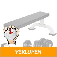 Vlakke fitnessbank incl. dumbellset