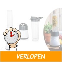 Loooqs Smoothie 2-Go mini blender - Inclusief handige d..