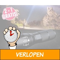 Militaire zaklamp met 5 x zoom