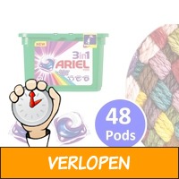 Ariel 3-in-1 pods color - 48 pods