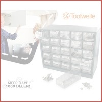 Toolwelle gevulde organizer (1000+ delen..