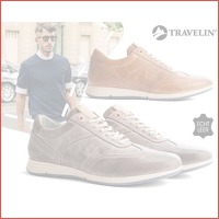 Travelin' casual leren herenschoenen