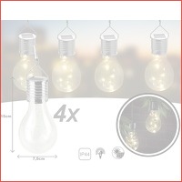 4 x Solar LED gloeilampen