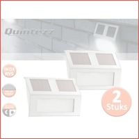 2 x Quintezz Solar LED buitenlampjes