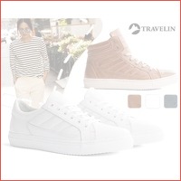 Travelin' leren damessneakers