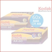 60 x Kodak Alkaline batterijen