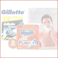 8 Gillette scheermesjes