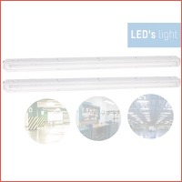 2 x LED's Light LED-armatuur met LED-bui..