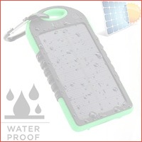 Waterdichte 5000 mAh Solar Charger